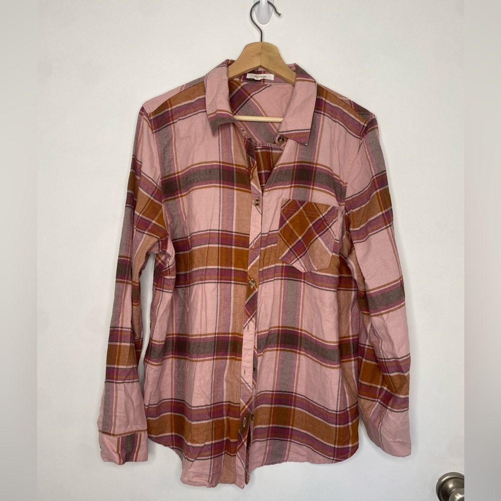 Maurice’s Pink Flannel, Size 0X